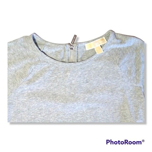 Michael Kors Small Fitted Shirt - Metal MK Logo Charm - Back Zipper Detail - Picture 3 of 6